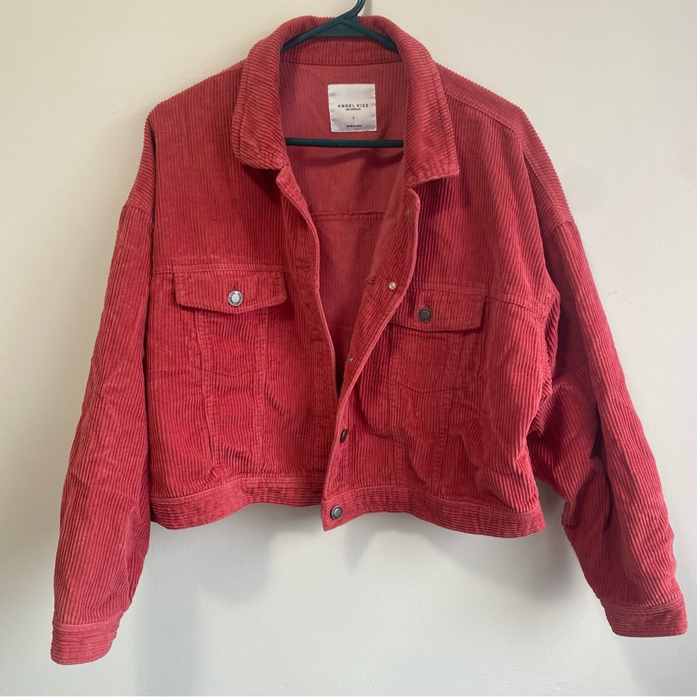 Angel Kiss Red Corduroy Jacket